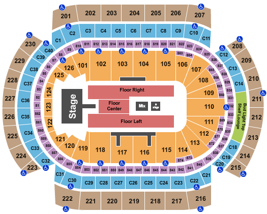 Xcel Energy Center Seating Chart: Niall Horan