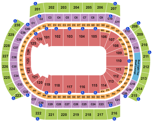 Xcel Energy Center Seating Chart: Open Floor