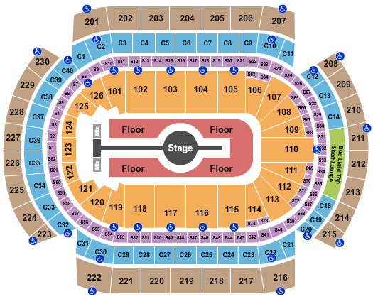 Xcel Energy Center Seating Chart: Rod Wave