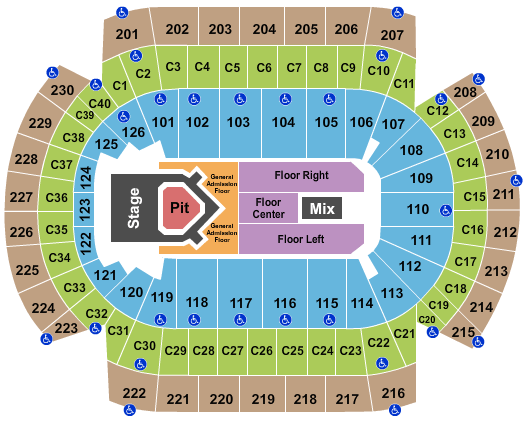 Xcel Energy Center Seating Chart Taylor Swift