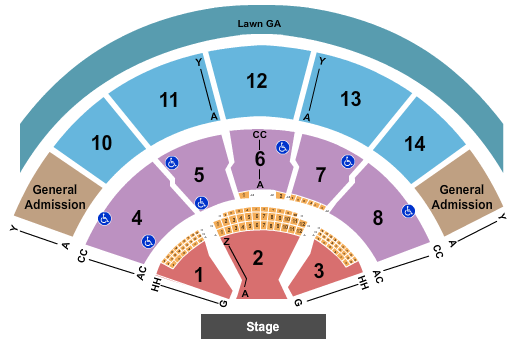 Xfinity Center - MA Seating Chart: Endstage Open Air GA 3