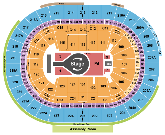 Xfinity Mobile Arena Seating Chart: Kacey Musgraves