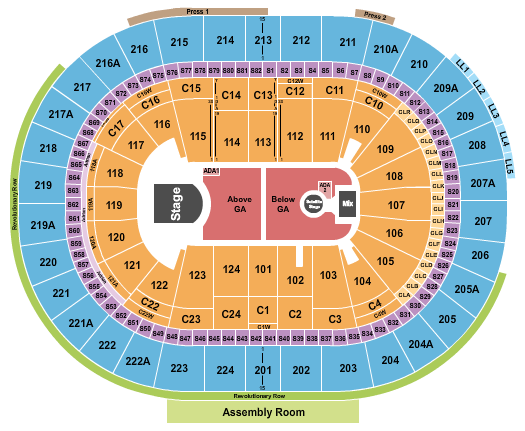 Xfinity Mobile Arena Seating Chart: Phoebe Bridgers