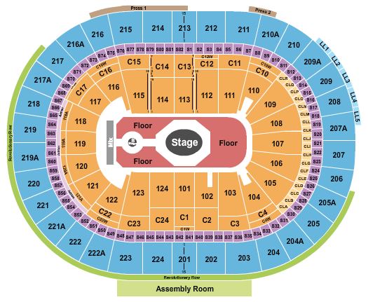 Xfinity Mobile Arena Seating Chart: Tame Impala