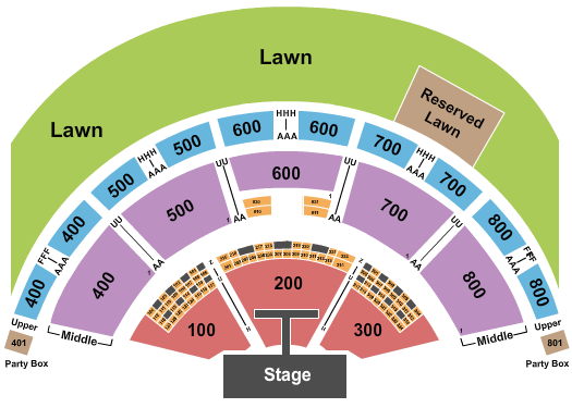 Xfinity Theatre Seating Chart: End Stage