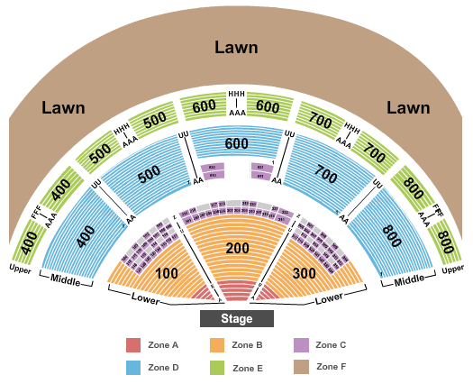 Xfinity Theatre Seating Chart