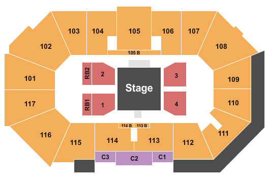 Xtream Arena Seating Chart: Wrestling