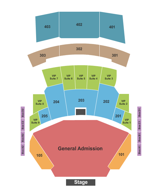 Yaamava Theater at Yaamava Resort & Casino Seating Chart: Endstage GA Floor
