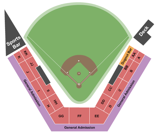 Yakima County Stadium Seating Chart: Baseball