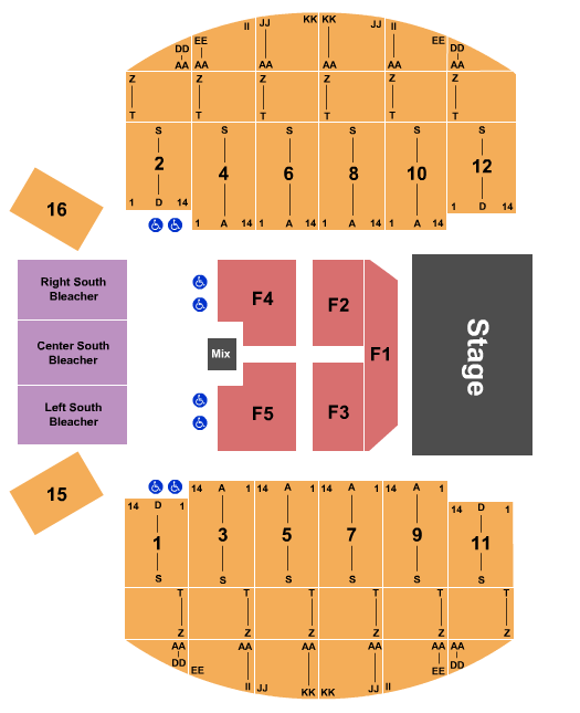 Uno Lakefront Arena Seating Chart