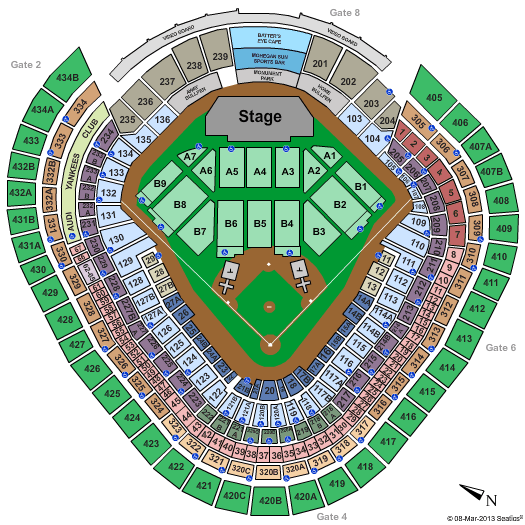 Yankee Stadium Seating Chart