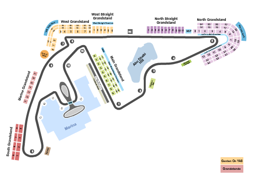 Yas Marina Circuit Seating Chart: Abu Dhabi Grand Prix