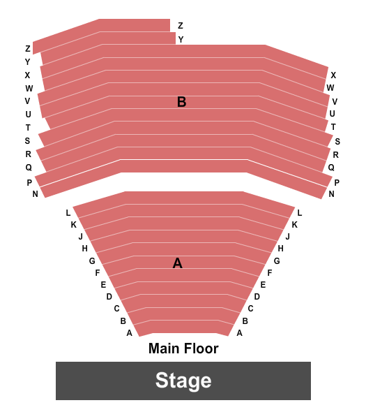 Young Auditorium Seating Chart: Endstage 2