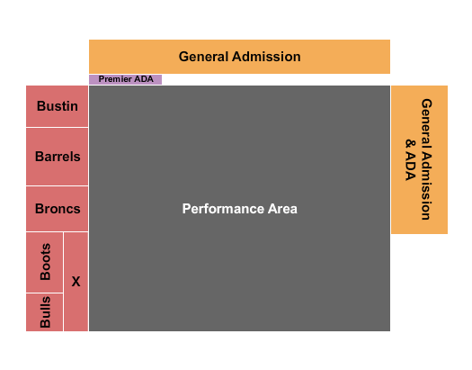 Yucaipa Equestrian Center Seating Chart: Rodeo