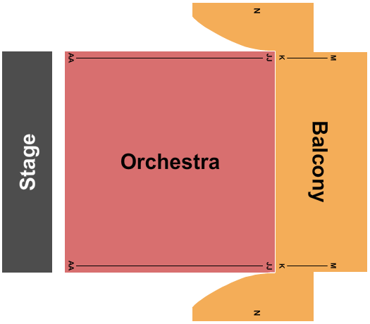Yucaipa Performing Arts Center Indoor Theatre Map
