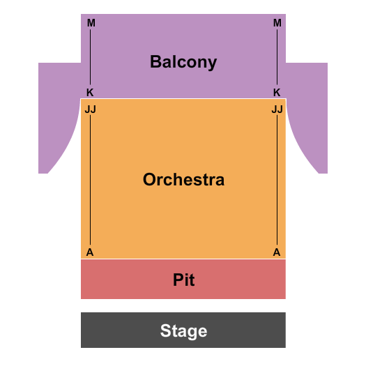 Yucaipa Performing Arts Center Indoor Theatre Map