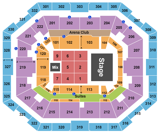 The Yuengling Center Seating Chart: Fuerza Regida
