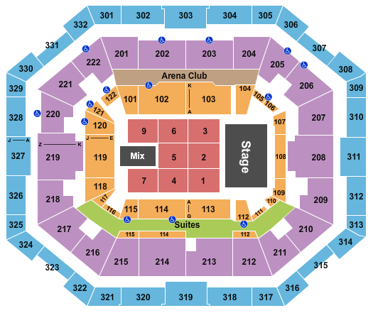 The Yuengling Center Seating Chart: Trevor Noah 2