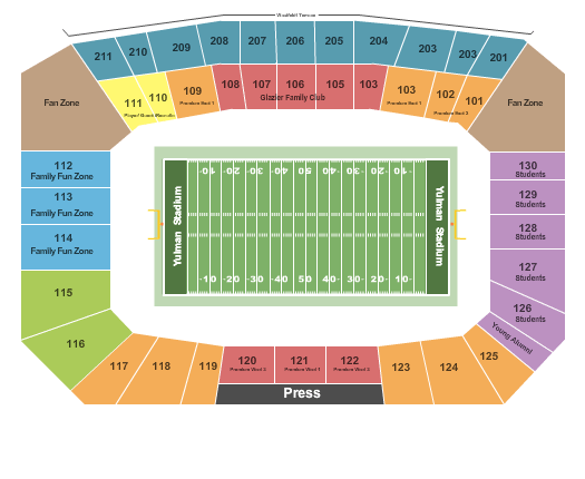 Tulane Football Stadium Seating Chart