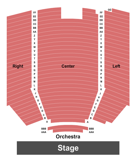 Zeiterion Theatre Seating Chart: Endstage AAA