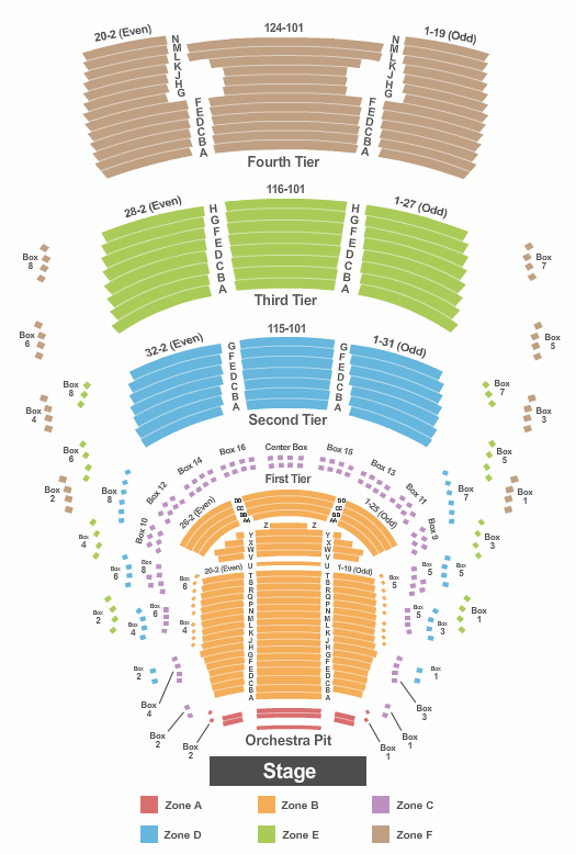 Ziff Opera House At The Adrienne Arsht Center Seating Chart