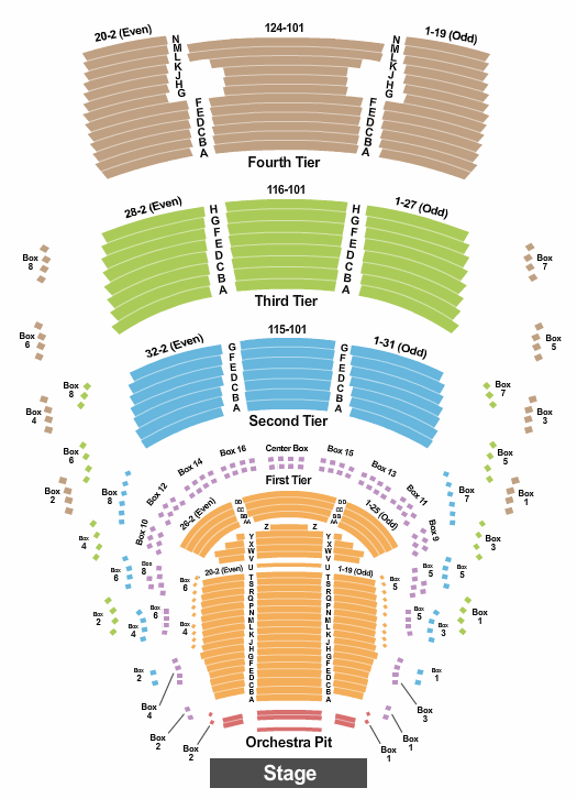 Ziff Opera House At The Adrienne Arsht Center Seating Chart