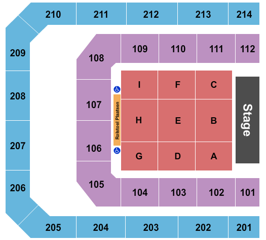 Ziggo Dome Seating Chart: Endstage 2