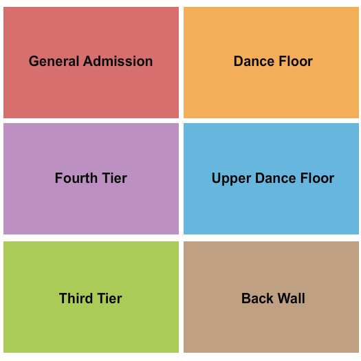 Zouk Nightclub at Resorts World Las Vegas Seating Chart: Club 2