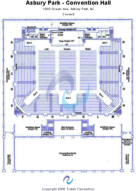 Asbury Park Convention Hall Seating Chart
