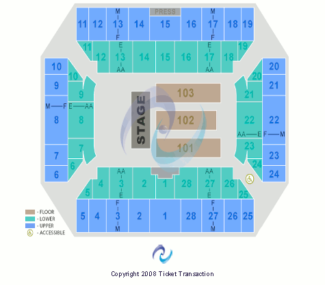 Broome County Veterans Memorial Arena Seating Chart