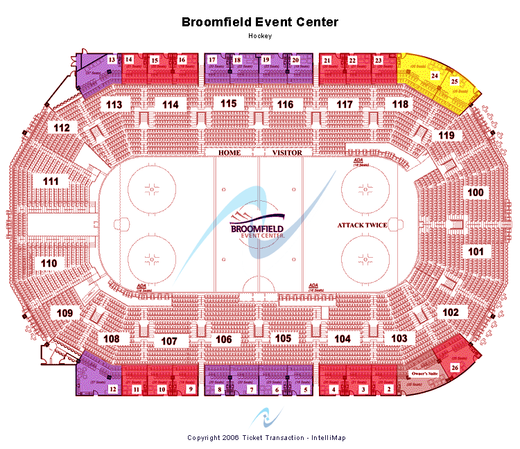 1stBank Center Tickets, 1stBank Center Seating Charts ...