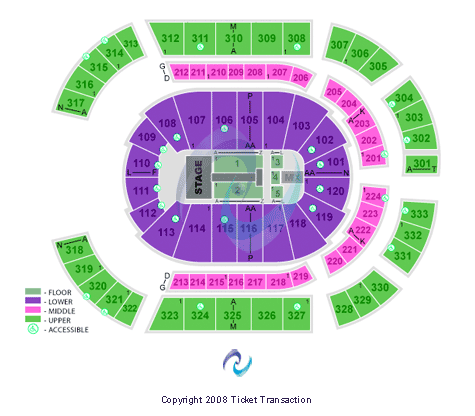 Bridgestone Arena Seating Chart
