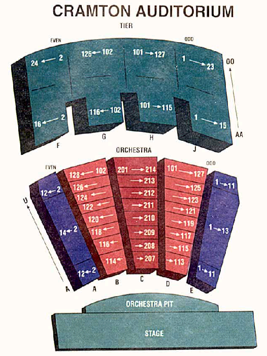 Lisner Auditorium Seating Chart