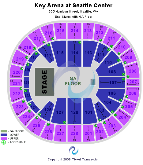 Key Arena Seating