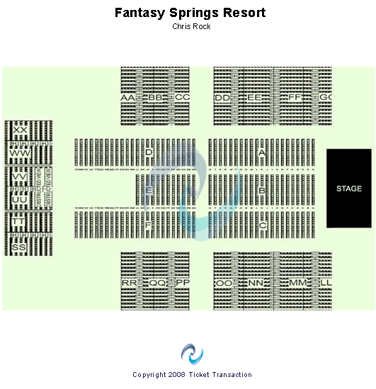 Fantasy Springs Seating Chart