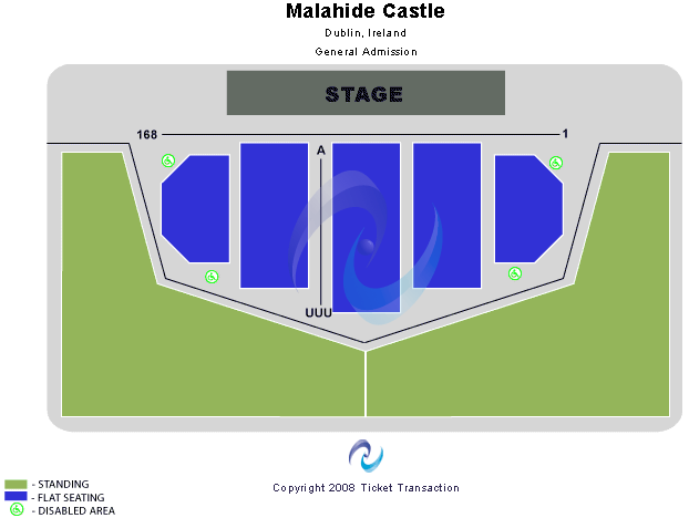 Malahide Castle Seating Chart