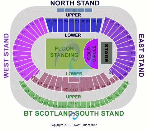 National Stadium at Hampden Park Seating Chart