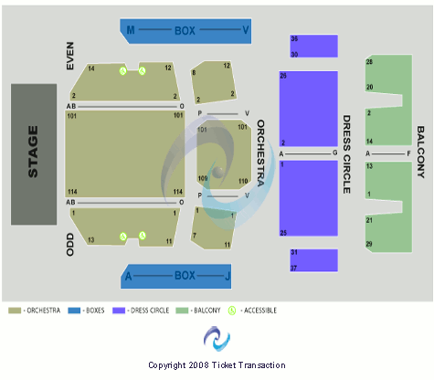 Herbst Theatre Seating Chart