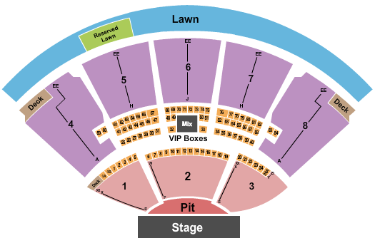 iTHINK Financial Amphitheatre Seating Chart: Endstage GA Pit E-F