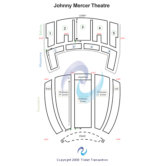 Johnny Mercer Theatre Seating Chart