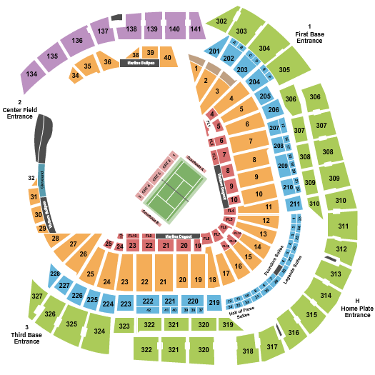 loanDepot park Seating Chart: Miami Invitational