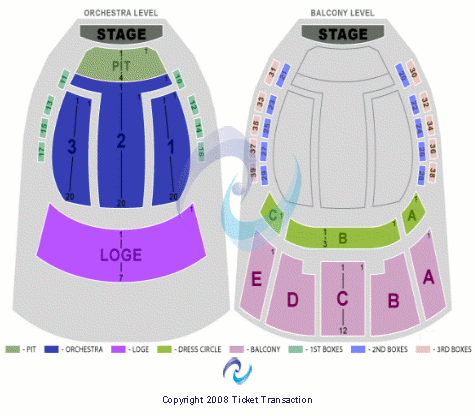 Mahaffey Theater At The Progress Energy Center Seating Chart