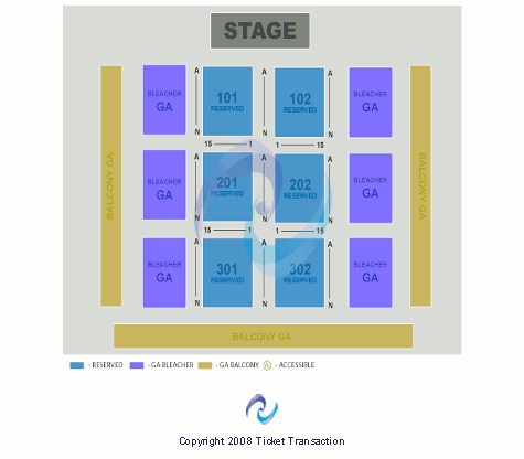 Main Street Armory Seating Chart