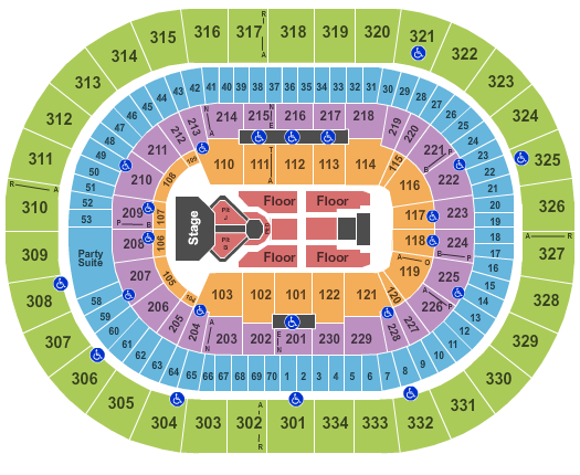 Ticketnetwork Seats And Suites Map