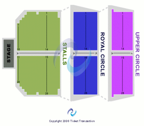 Phoenix Theatre Seating Map