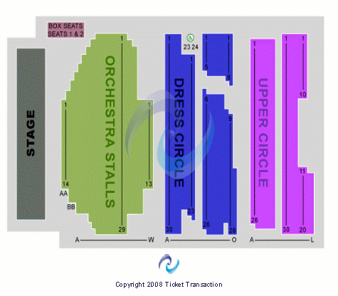 Savoy Theatre Seating Chart