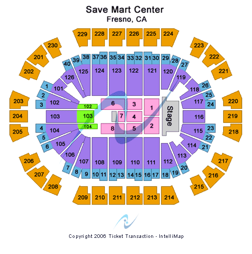 Save Mart Center Floor Seating Chart
