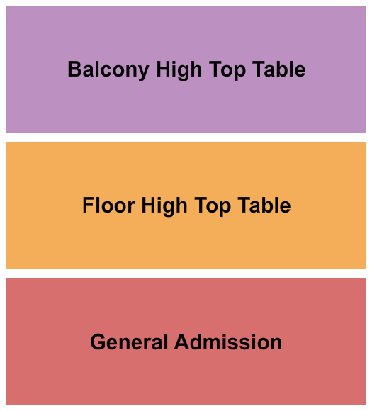 xBk Live Seating Chart: GA/Floor/Balcony