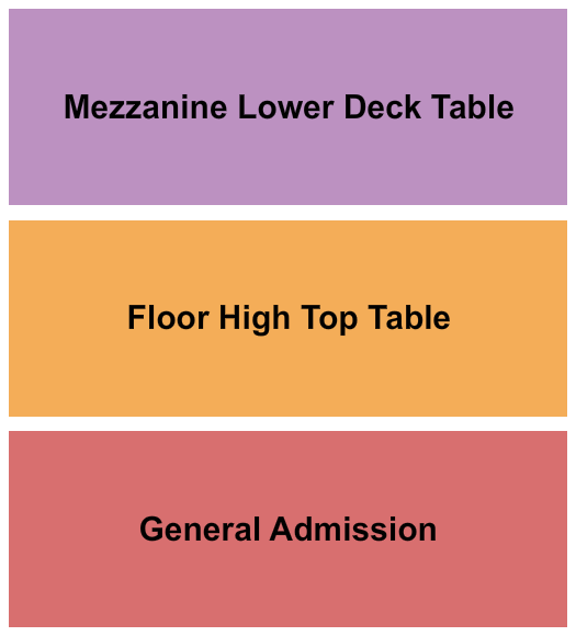 xBk Live Seating Chart: GA/Floor/Mezz