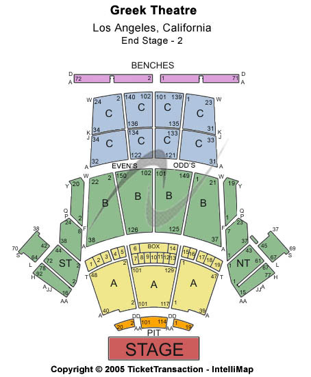 Ford amphitheater los angeles seating chart #2